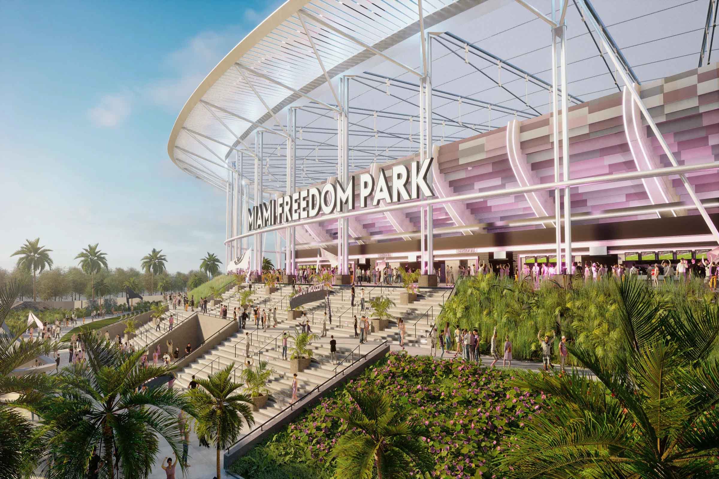 Construction Has Begun At The New Inter Miami Stadium In Miami Freedom Park