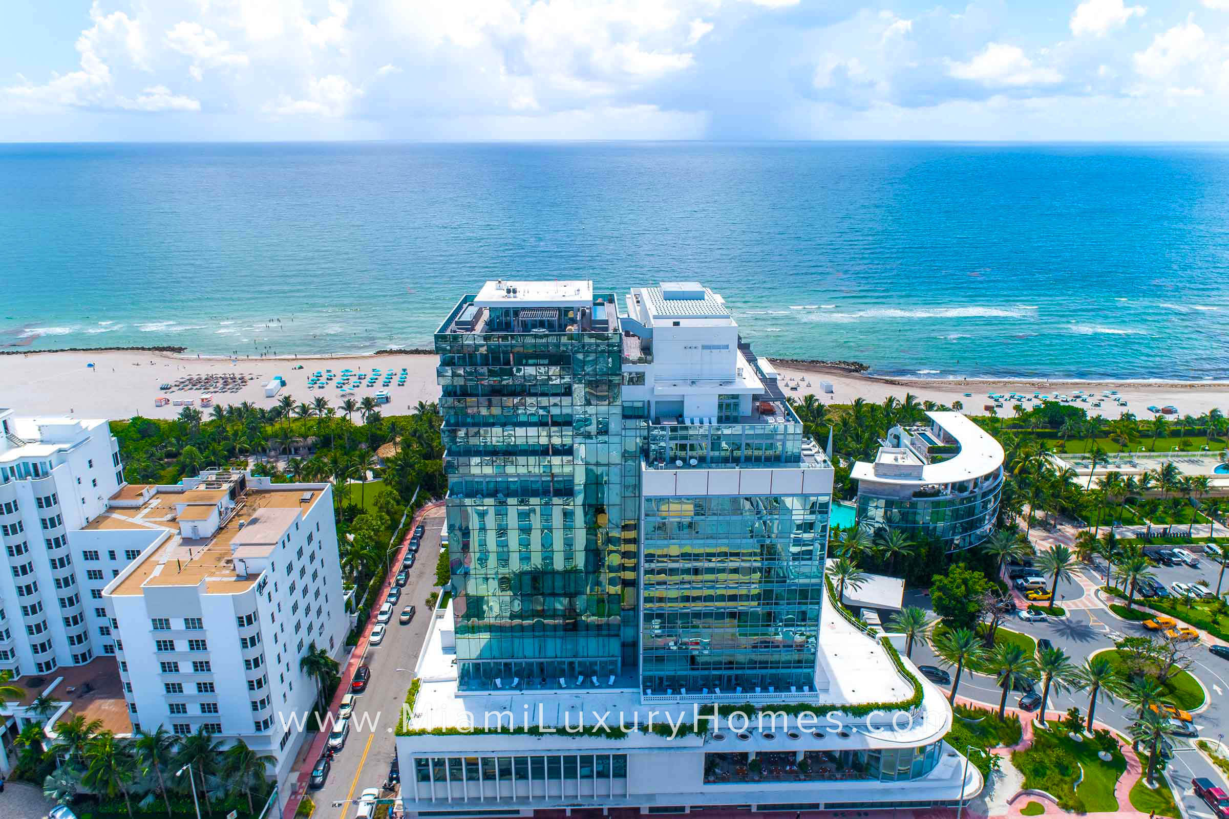 Aerial View of The Residences at the Miami Beach Edition