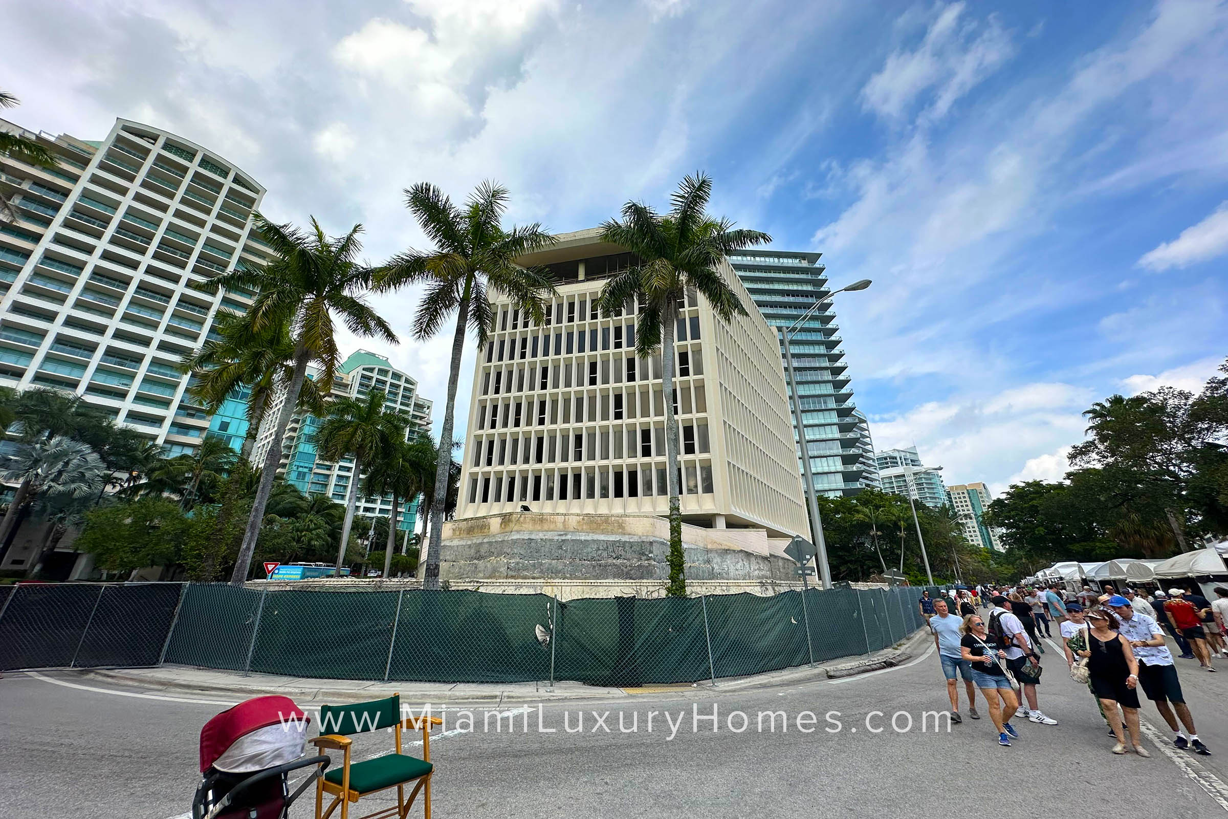 Site of Four Seasons Residences in Coconut Grove