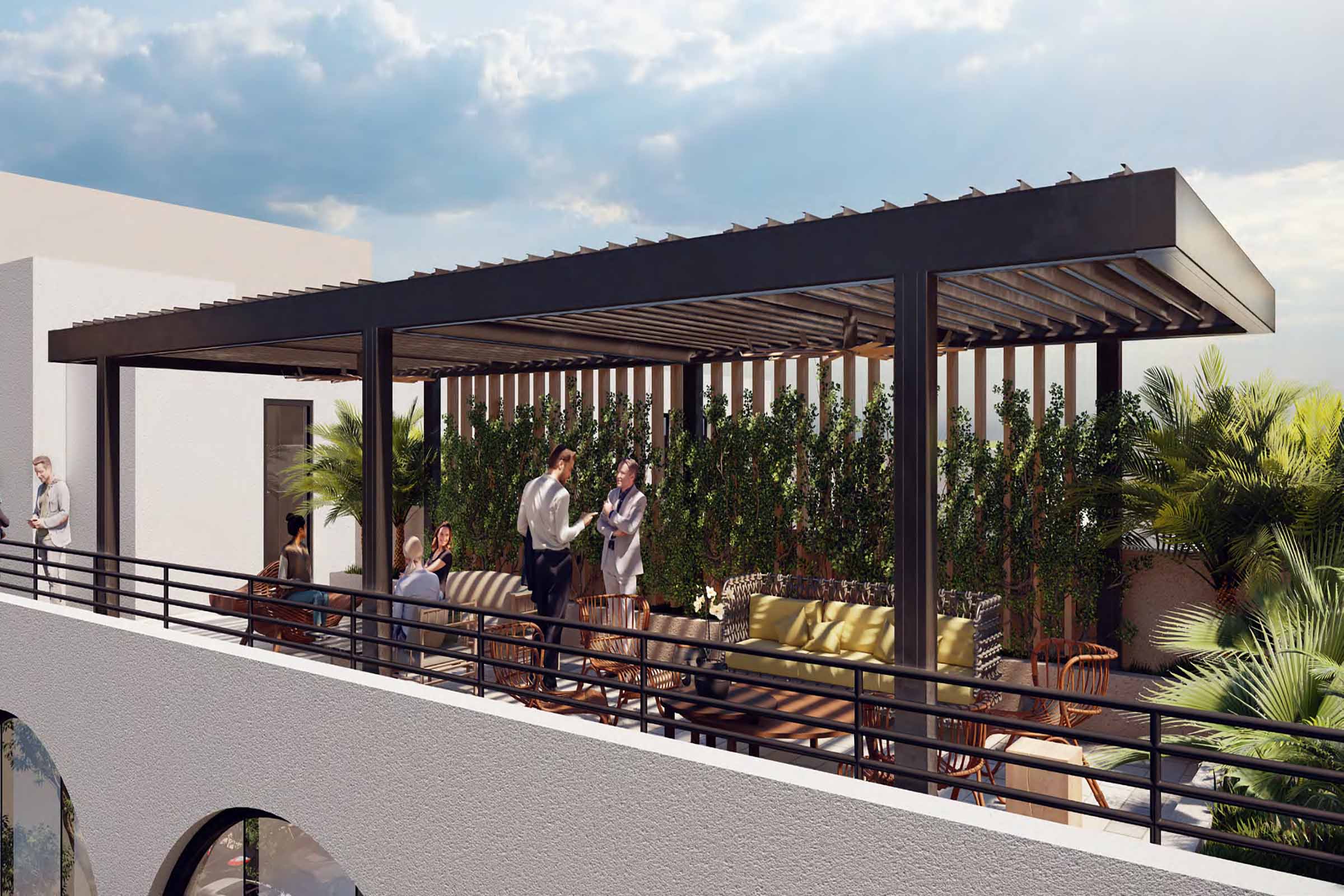 Rendering of The Canopy in the Grove Rooftop