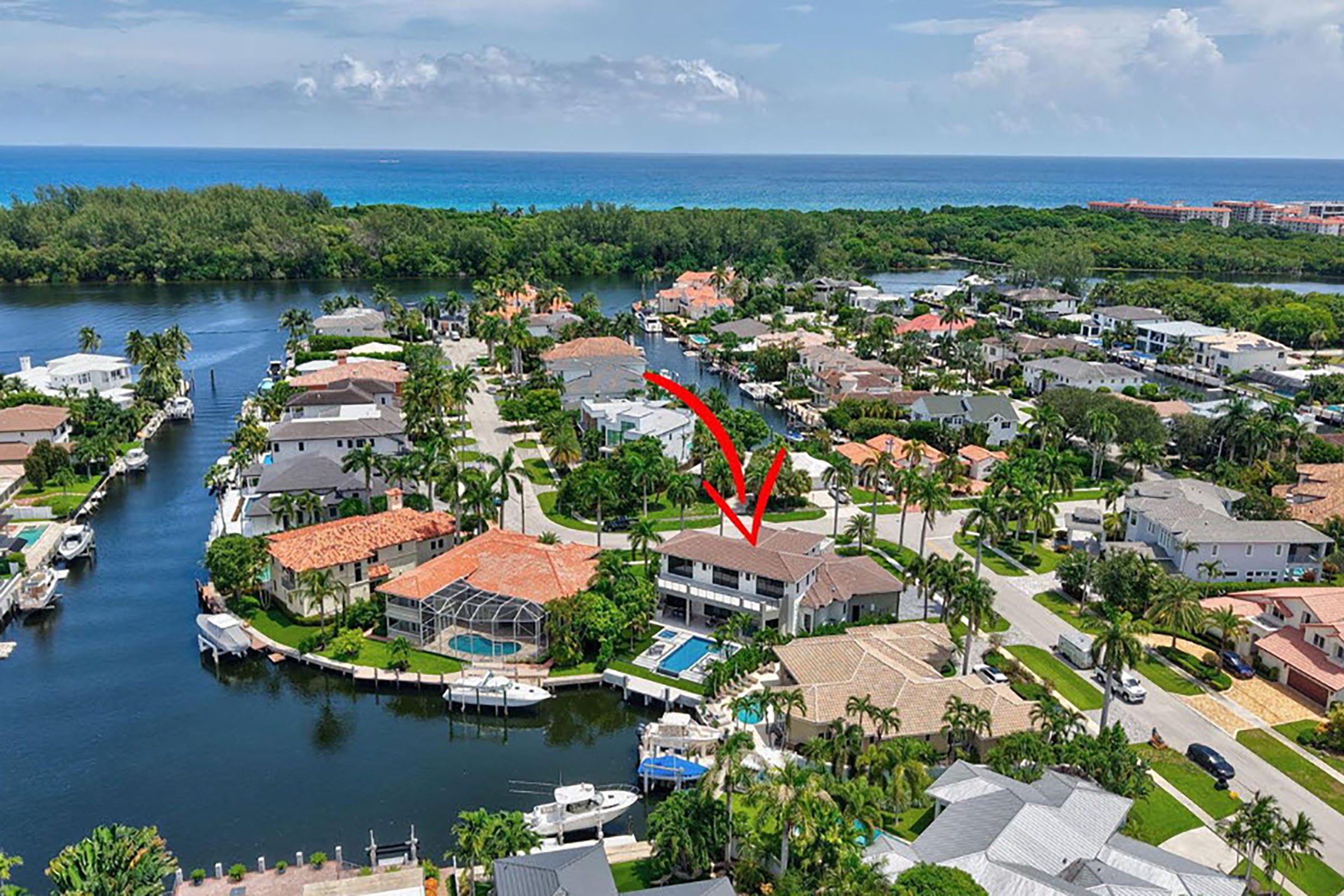 Aerial View of 721 NE 34th Street, Boca Raton Aerial View of 721 NE 34th Street, Boca Raton
