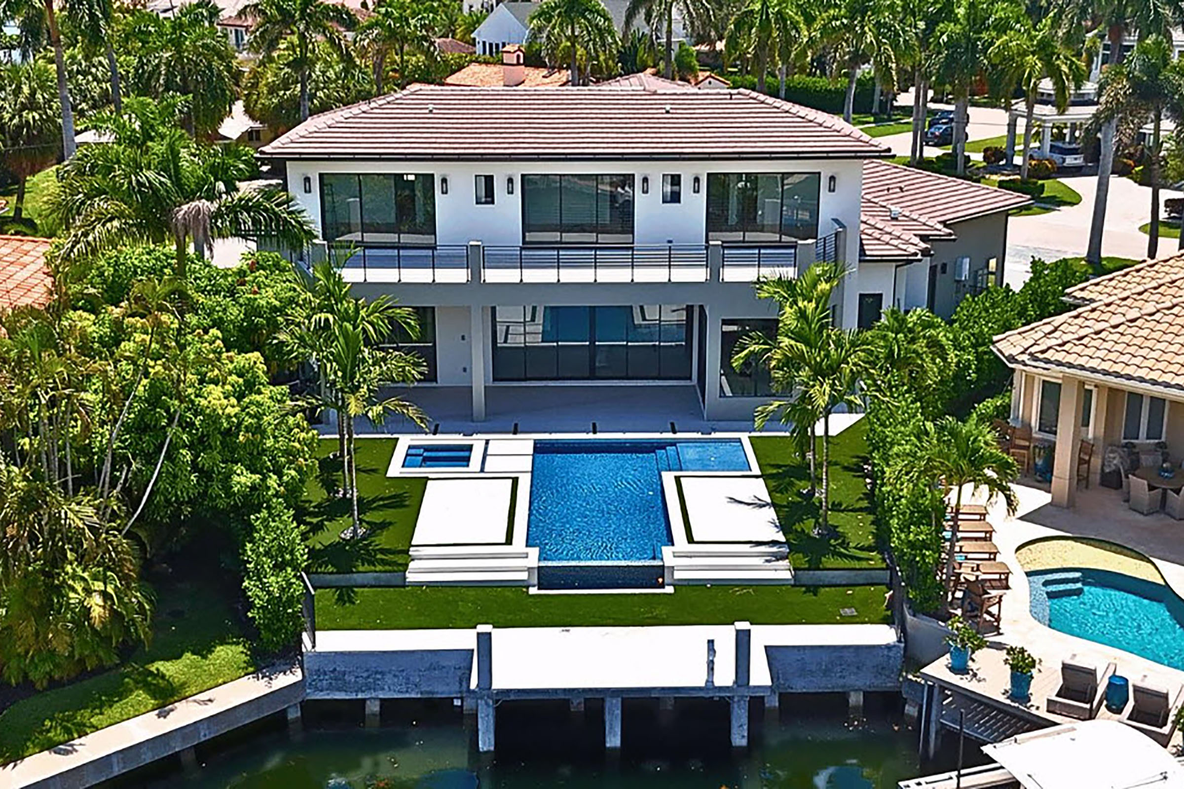 Aerial View of 721 NE 34th Street in Boca Raton